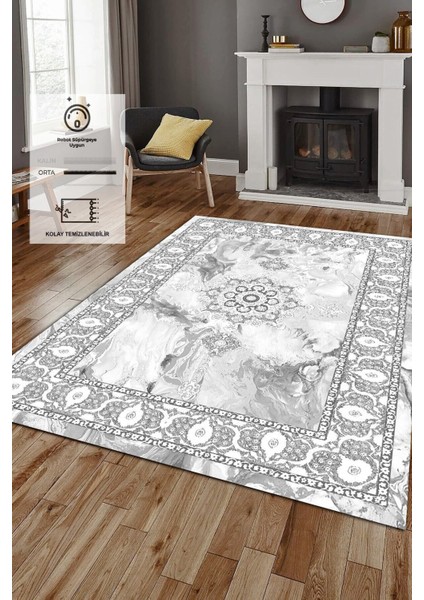 Eco Touch Serisi Dijital Baskı Kaymaz Tabanlı Yıkanabilir Salon Halısı Mutfak Halısı Koridor Halısı