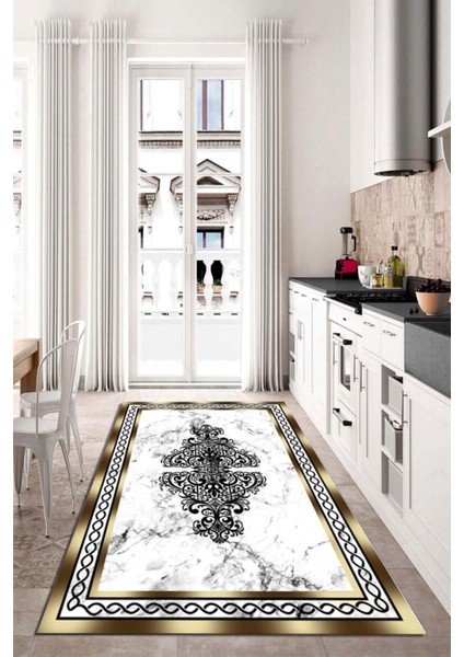 Eco Touch Serisi Dijital Baskı Kaymaz Tabanlı Yıkanabilir Salon Halısı Mutfak Halısı Koridor Halısı