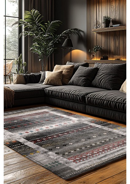 Konspet Tasarım Dijital Baskılı Dot Taban Salon-Mutfak-Yatak Odası Halısı