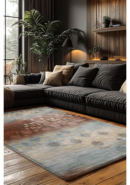 Konspet Tasarım Dijital Baskılı Dot Taban Salon-Mutfak-Yatak Odası Halısı