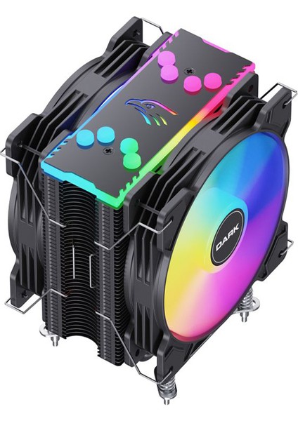 Freezer X129 Intel & AMD Uyumlu, 2x ARGB LED Fanlı Kule Tipi İşlemci Soğutucu ( DKCCX129 )