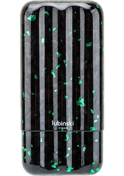 Karbon Fiber Yeşil Part Puro Kılıfı Siyah 3lü (60 Rıng)