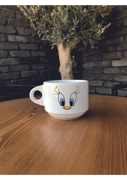 Tweety Çizgi Film Karakterli Seramik Kupa Bardak