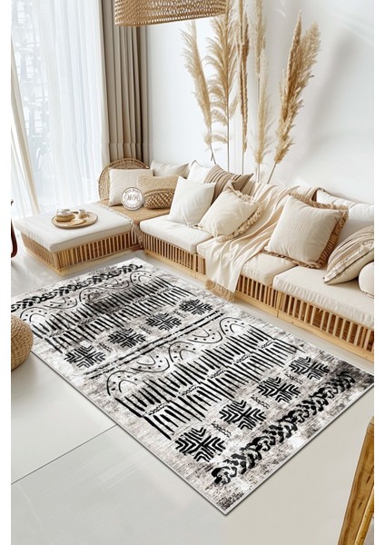 Konspet Tasarım Dijital Baskılı Dot Taban Salon-Mutfak-Yatak Odası Halısı