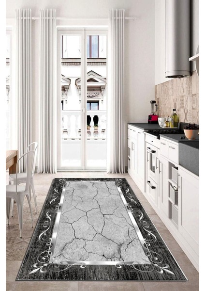 Eco Touch Serisi Dijital Baskı Kaymaz Tabanlı Yıkanabilir Salon Halısı Mutfak Halısı Koridor Halısı