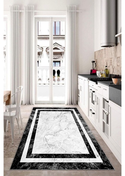Eco Touch Serisi Dijital Baskı Kaymaz Tabanlı Yıkanabilir Salon Halısı Mutfak Halısı Koridor Halısı