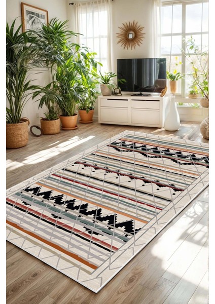 Konspet Tasarım Dijital Baskılı Dot Taban Salon-Mutfak-Yatak Odası Halısı