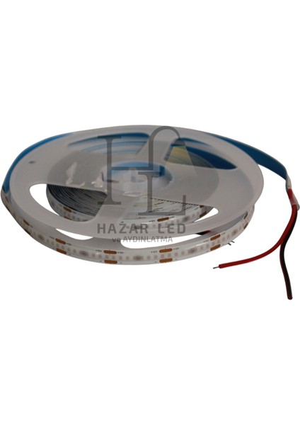 12V 8mm 320 Ledli Esnek Cob Şerit LED Yeşil IP20 5 Metre