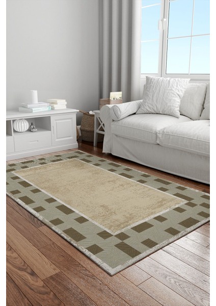 Eco Touch Serisi Dijital Baskılıkaymaz Tabanmutfak-Salon Halısı ve Yolluk