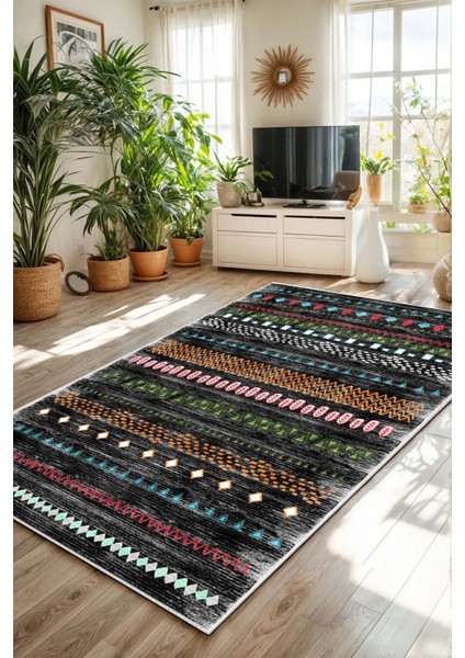 Konspet Tasarım Dijital Baskılı Dot Taban Salon-Mutfak-Yatak Odası Halısı