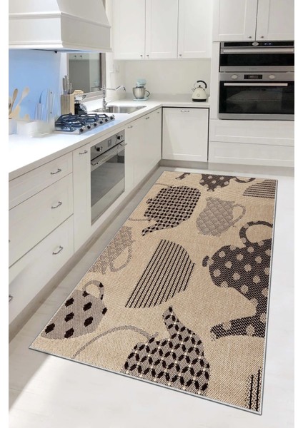 Konspet Tasarım Dijital Baskılı Dot Taban Salon-Mutfak-Yatak Odası Halısı