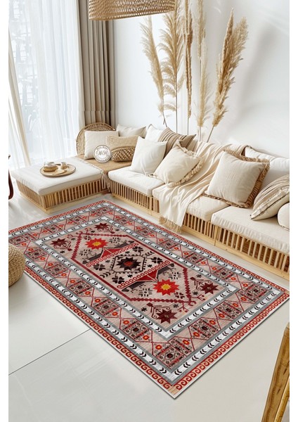 Eco Touch Süngersiz Konspet Tasarım Dijital Baskılı Salon Halısı Mutfak Halısı