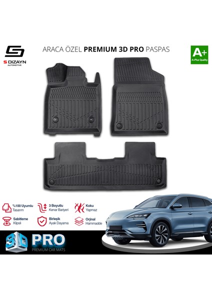 Byd Seal U 3D Pro Havuzlu Paspas 2024 Üzeri A+ Kalite