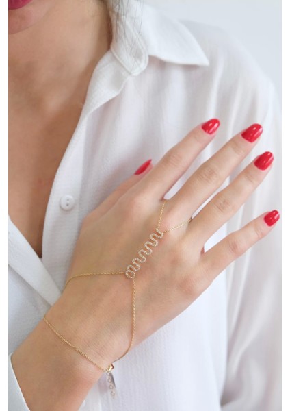 Güzide 14 Ayar Altın Taşlı Şahmeran