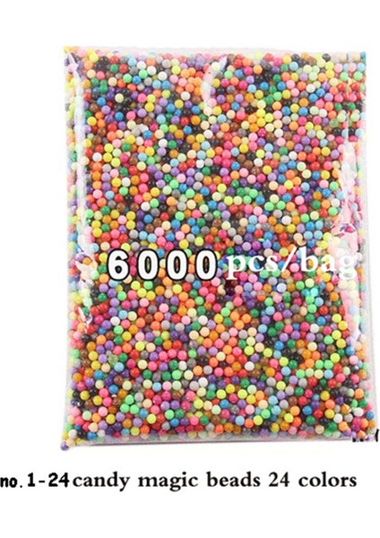 Boncuk Bulmaca Kristal Dıy Su Püskürtme Boncukları Perlen Seti Top Oyunları 3D El Yapımı Sihirli Oyuncaklar Çocuklar Için Su Sisi Sihirli Boncuklar (Yurt Dışından)