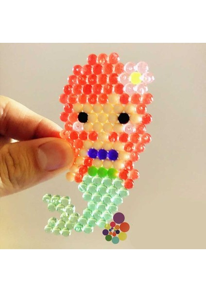 Boncuk Bulmaca Kristal Dıy Su Püskürtme Boncukları Perlen Seti Top Oyunları 3D El Yapımı Sihirli Oyuncaklar Çocuklar Için Su Sisi Sihirli Boncuklar (Yurt Dışından)