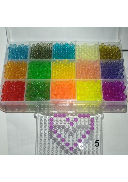 Boncuk Bulmaca Kristal Dıy Su Püskürtme Boncukları Perlen Seti Top Oyunları 3D El Yapımı Sihirli Oyuncaklar Çocuklar Için Su Sisi Sihirli Boncuklar (Yurt Dışından)