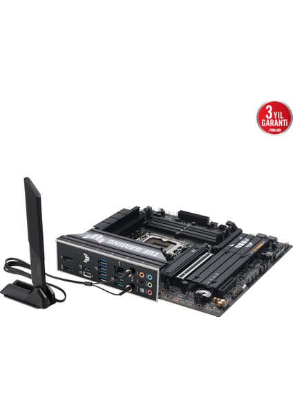Tuf Gamıng B860M-PLUS Wıfı Intel B860 LGA1851 Ddr5 8800 Dp HDMI Type-C 3x M2 Usb3.2 Gen 2x2 Wifi 7 + Bt Aura Rgb 2.5gbit Lan Matx 12+1+2+1 Güç Aşamaları, 1xgen5 M.2, Ready For Advanced Aı Pc