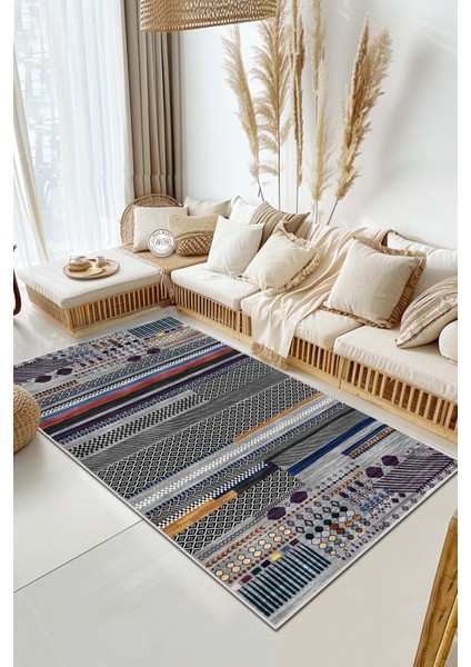 Eco Touch Süngersiz Konspet Tasarım Dijital Baskılı Salon Halısı Mutfak Halısı