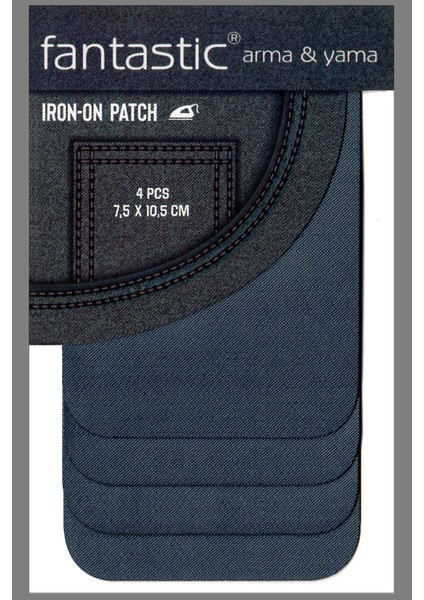 4'lü Paket (Gri) Ütü Ile Yapışan Dokuma Arma Patch Giysi & Kıyafetler Için Yama Kolay Uygulama