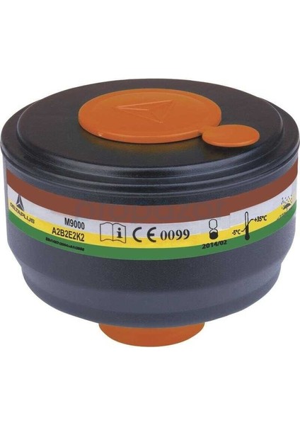 M9000 A2B2E2K2 EN148-1 M9200 Rotor Galaxy, M9300 Strap Galaxy Tam Maskeler İçin 4'lü Filtre Kartuşu Seti