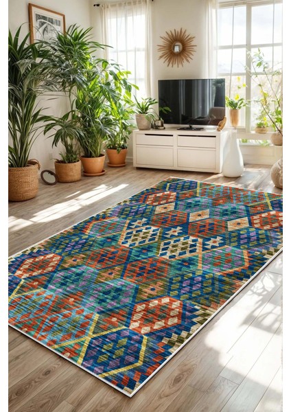 Eco Touch Süngersiz Konspet Tasarım Dijital Baskılı Salon Halısı Mutfak Halısı