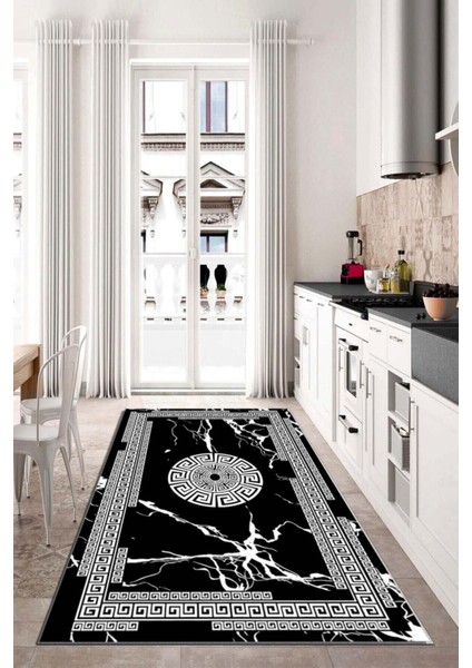 Eco Touch Serisi Dijital Baskı Kaymaz Tabanlı Yıkanabilir Salon Halısı Mutfak Halısı Koridor Halısı