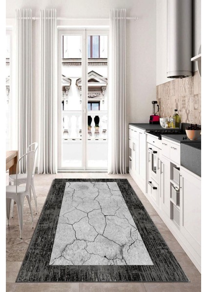 Eco Touch Serisi Dijital Baskı Kaymaz Tabanlı Yıkanabilir Salon Halısı Mutfak Halısı Koridor Halısı