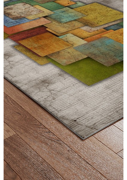 Eco Touch Serisi Kaymaz Taban, Makinada Yıkanabilir, Dijital Baskılı, Modern Halı fiyatları