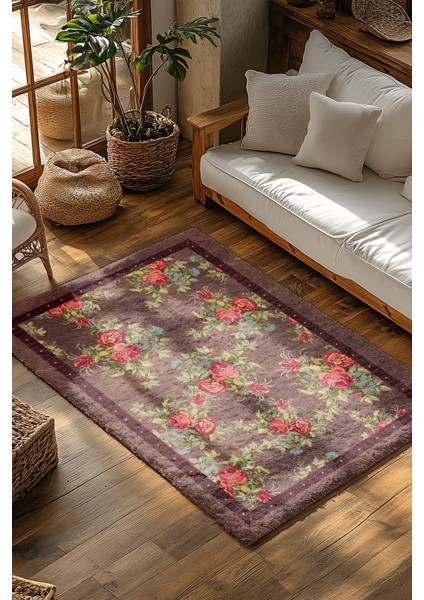 Konspet Tasarım Dijital Baskılı Dot Taban Salon-Mutfak-Yatak Odası Halısı