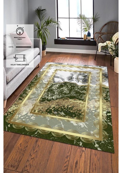 Eco Touch Serisi Dijital Baskı Kaymaz Tabanlı Yıkanabilir Salon Halısı Mutfak Halısı Koridor Halısı