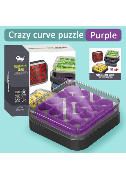 Yaratıcı 3D Çılgın Eğri Küp Bulmaca Yapboz Oyunu Kutusu Çocuklar Sudoku Geometrik Çizgi Matrisi Mantıksal Düşünme Eğitimi Zeka Oyuncağı (Yurt Dışından)