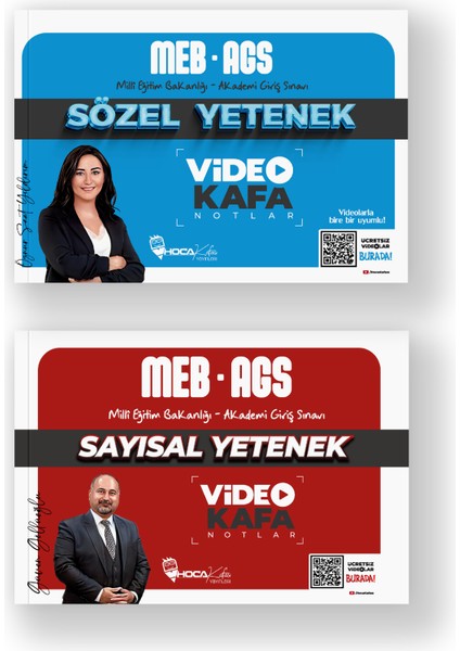 2025 Meb-Ags Sözel Yetenek Video Notlar- Ags Sayısal Yetenek Video Notlar 2 Li Set