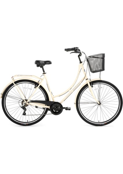Paradıse S 28 Jant 56CM 7 Vites Krem Siyah Şehir Bisikleti