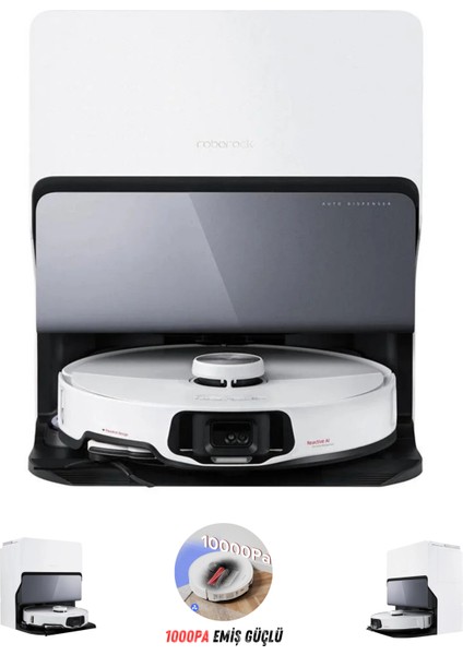10000PA Ultra Emiş Gücü Hepa Filtreli Premium Akıllı Robot Süpürge | Ekstra Kenar Paspaslama Sistemi | Kendi Kendini Temizleme | Onerous Lambader Hediye!