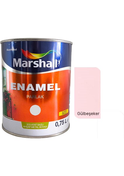 Enamel Sentetik Parlak Yağlı Boya 0.75 Lt Gülbeşeker