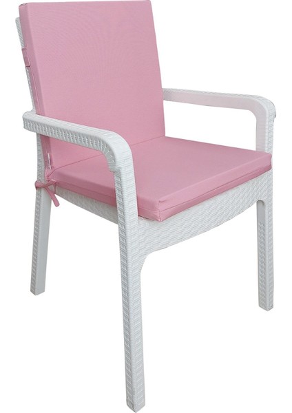 4 Adet Elit Yüksek Arkalı Minder Duck Bezi-Eltm Prm Pembe fiyatları