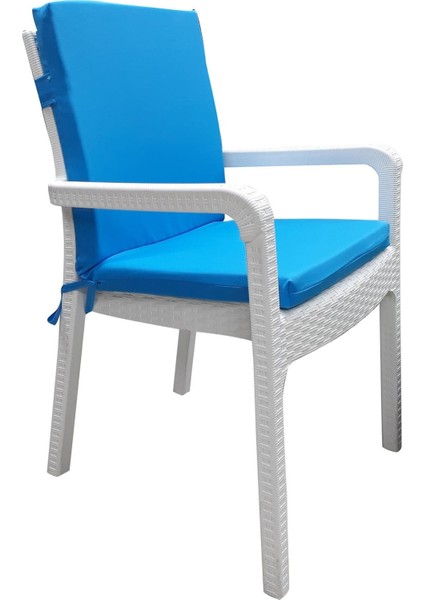 6 Adet Elit Su Geçirmez Yüksek Arkalı Minder-Turkuaz fiyatları