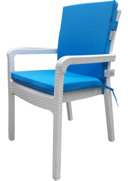 6 Adet Elit Su Geçirmez Yüksek Arkalı Minder-Turkuaz modelleri