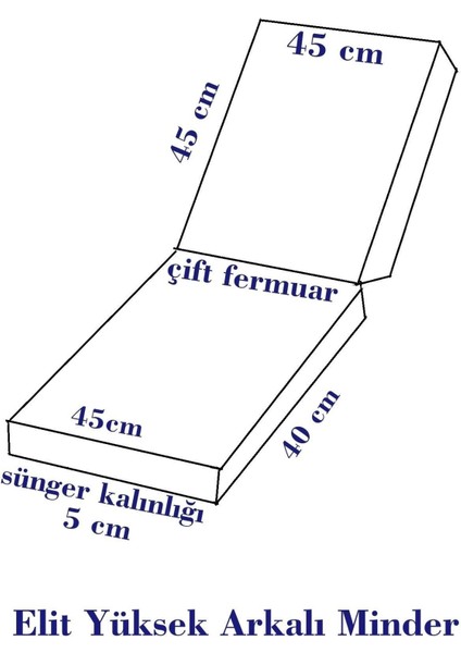 4 Adet Elit Yüksek Arkalı Minder Duck BEZİ-33109-01 V4 fırsatları
