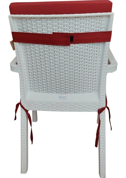 4 Adet Elit Yüksek Arkalı Minder Duck Bezi-Bordo fırsatları