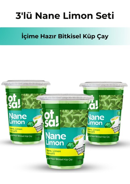 3x Küp Nane Ferahlığı Ve Limon Tazeliğiyle Doğal Şifa Çayı