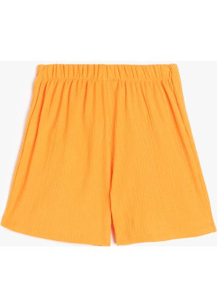 Dokulu Rahat Kesim Basic Şort Etek fiyatları