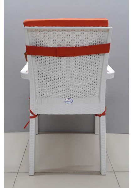 6 Adet Elit Yüksek Arkalı Minder Duck Bezi-Turuncu fırsatları