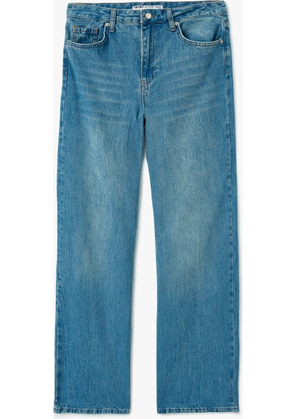 Relax Fit Geniş Paça Denim Pantolon - Wide Leg Jeans