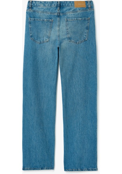 Relax Fit Geniş Paça Denim Pantolon - Wide Leg Jeans fiyatları