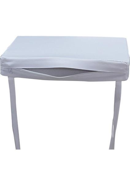 6 Adet Hera Siesta Minderi Su Geçirmez Kumaş 5 cm Gri Sünger-Beyaz fırsatları