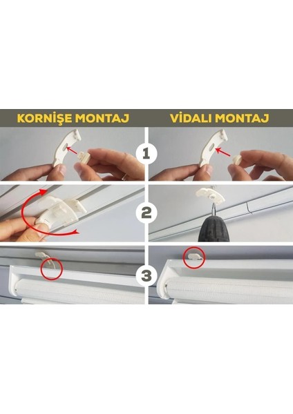 çift Mekanizmalı Tül Stor Perde ( Ikili Stor Perde )