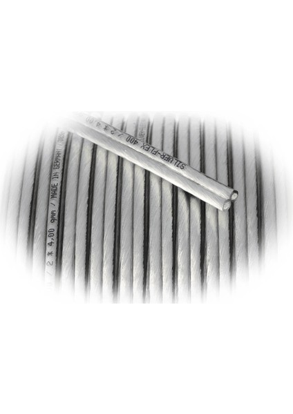 Silver - Flex 2X4.00MM² Hoparlör Kablosu - 5 Metre