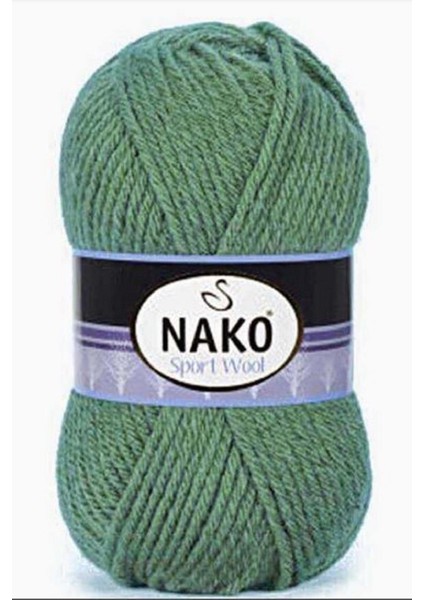 Sport Wool Yeşil 5 Adet Color : 10307